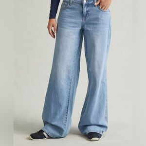 Pacsun Casey Low Rose Baggy Jeans (Light Wash)